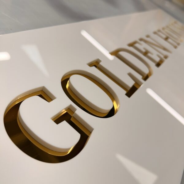 Acrylic Signs 2 Layers (Shape cut)